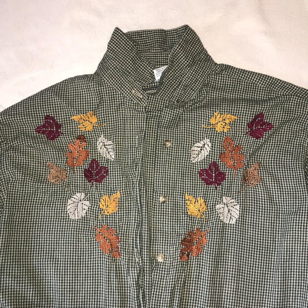 fall leaf flannel - Picture 6 of 13